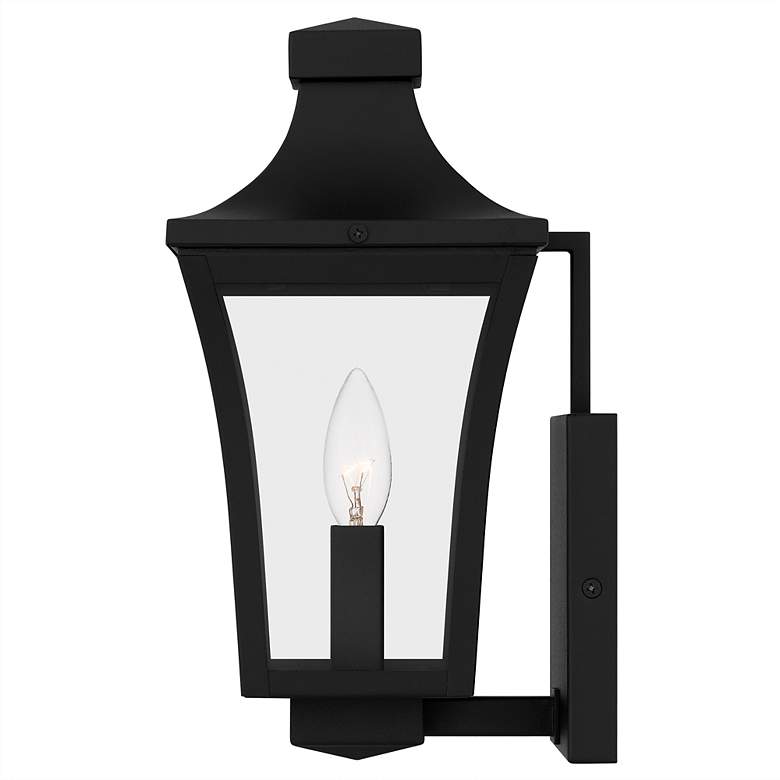 Image 4 Quentin 1-Light Earth Black Outdoor Wall Lantern more views