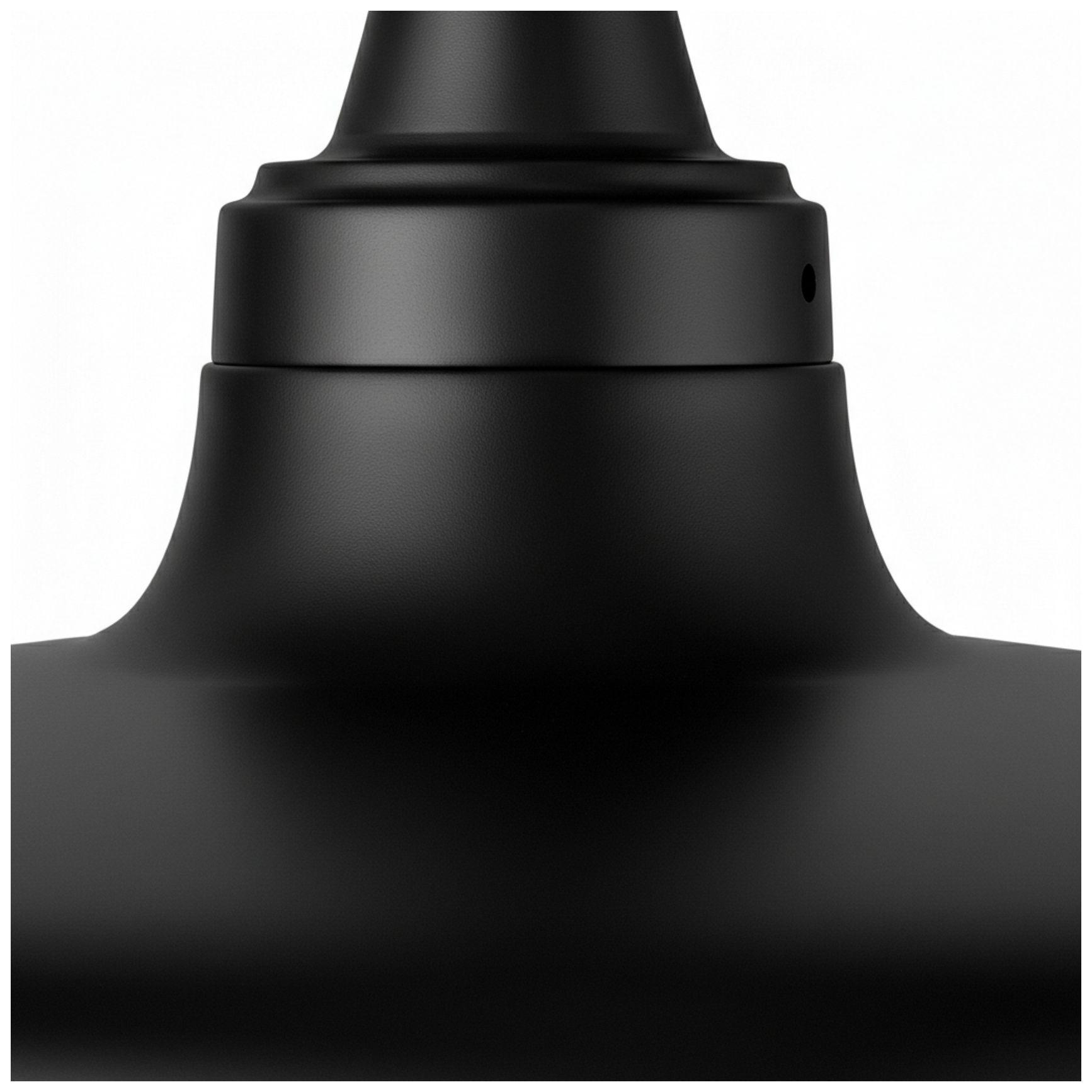 Image 3 Quentin 12" Wide Matte Black, White Flush Mount more views