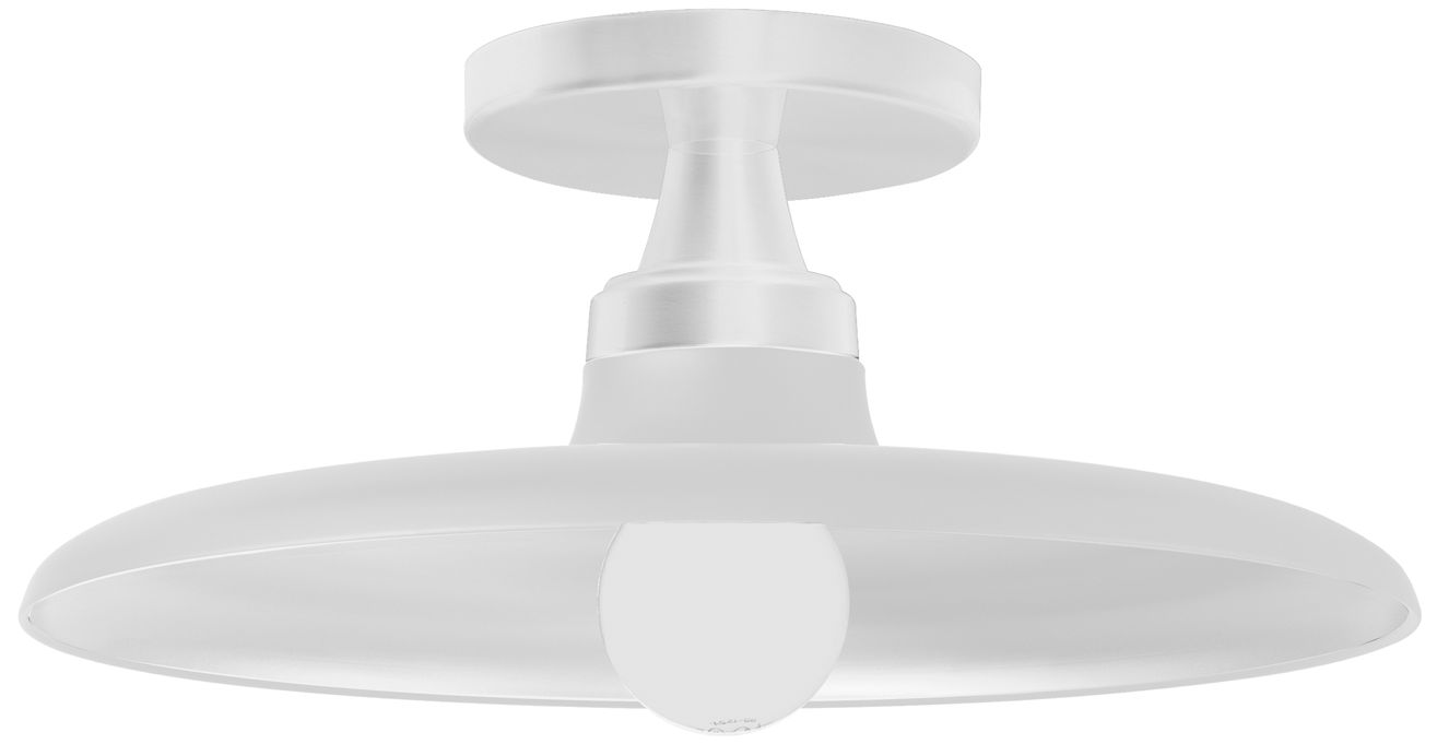 Quentin 12" Wide Matte White Flush Mount