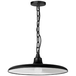 Quentin 18" Wide Matte Black Pendant Light