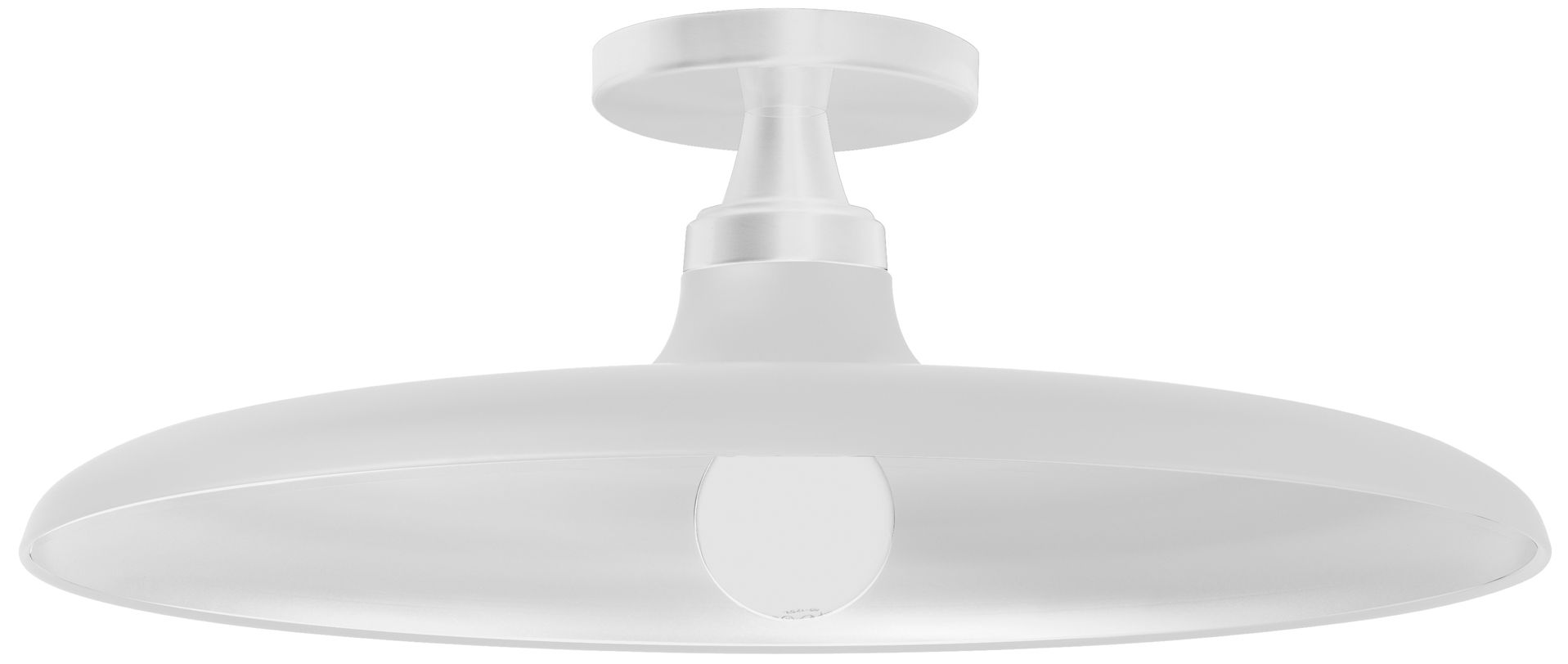 Quentin 18" Wide Matte White Flush Mount