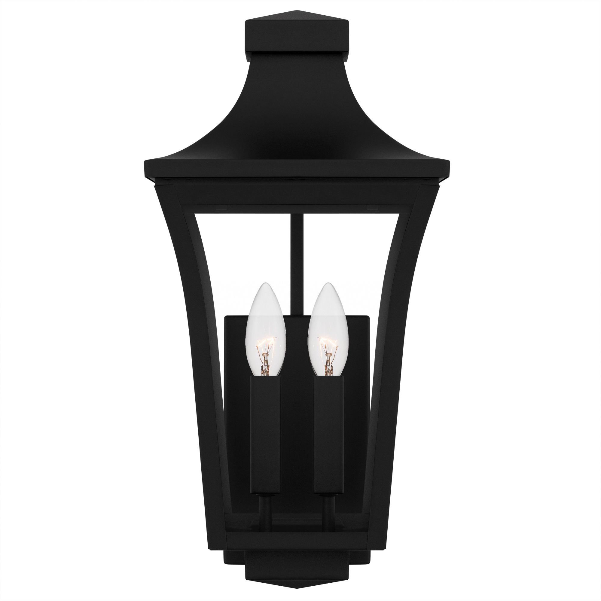 Image 3 Quentin 2-Light Earth Black Outdoor Wall Lantern more views