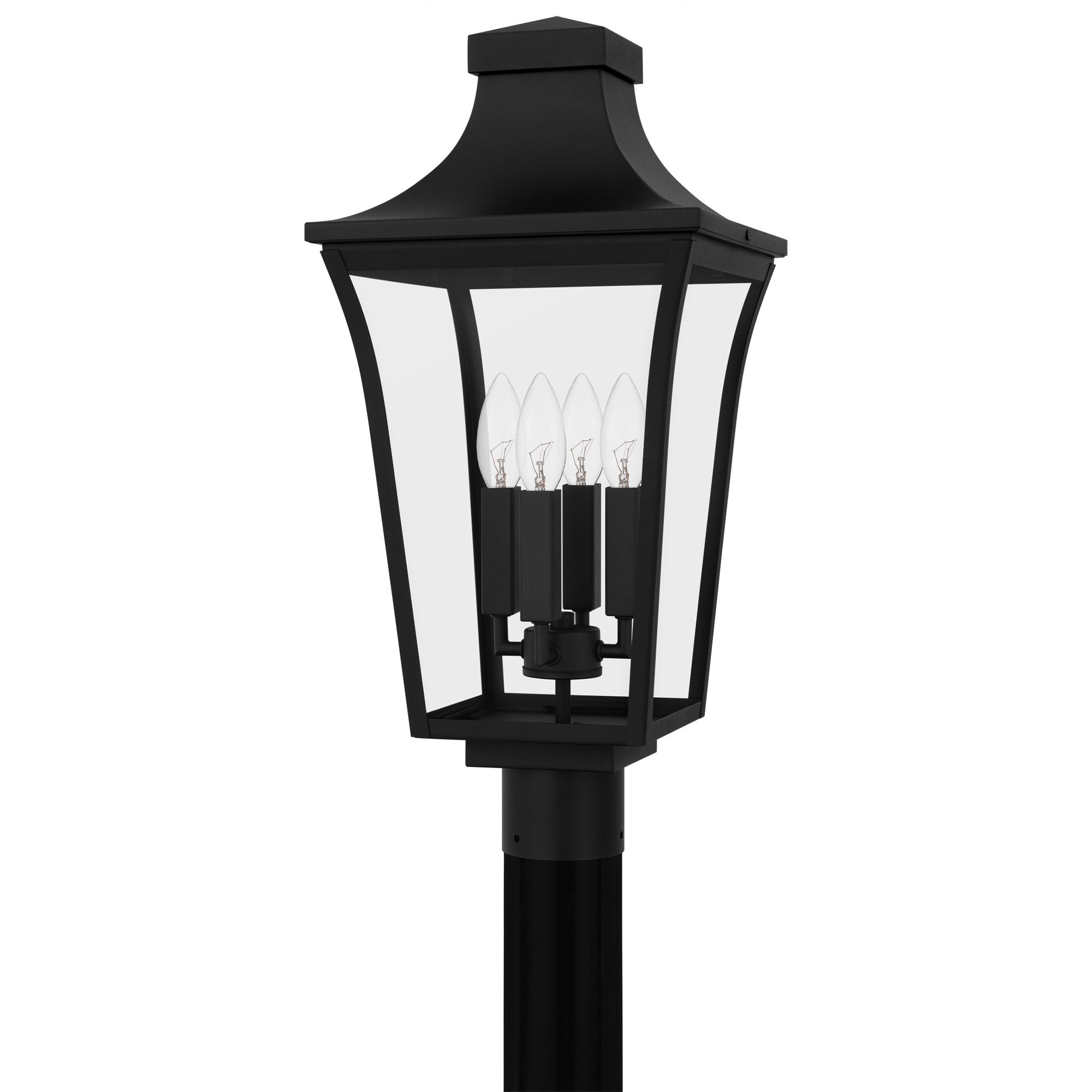 Image 2 Quentin 21 1/2" High Earth Black 4-Light Outdoor Post Light more views