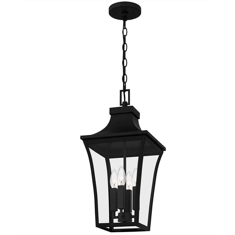 Image 4 Quentin 4-Light Earth Black Outdoor Hanging Lantern more views