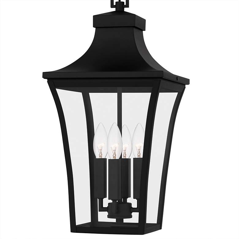 Image 5 Quentin 4-Light Earth Black Outdoor Hanging Lantern more views