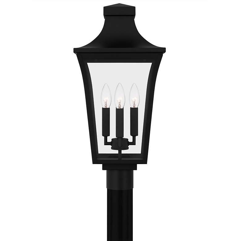 Image 3 Quentin 4-Light Earth Black Outdoor Post Lantern more views