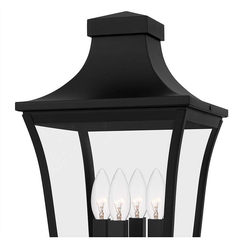 Image 5 Quentin 4-Light Earth Black Outdoor Post Lantern more views