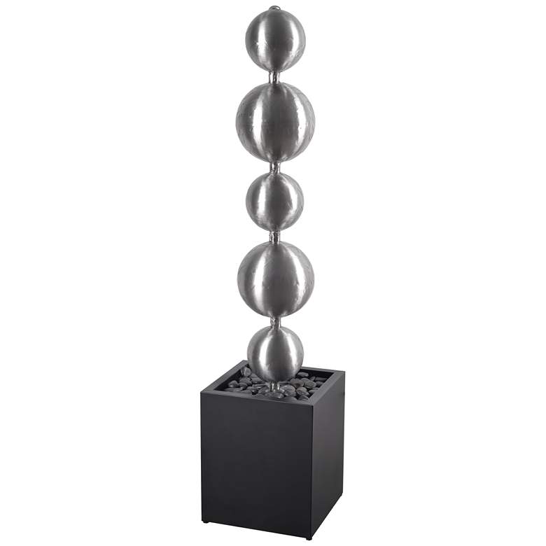Image 1 Quentin 51 3/4" High Modern Steel Bubbler Fountain