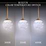 2_Quest 8"H x 40"W 14-Light Crystal Multi-Light Pendant in Aged Bra more views