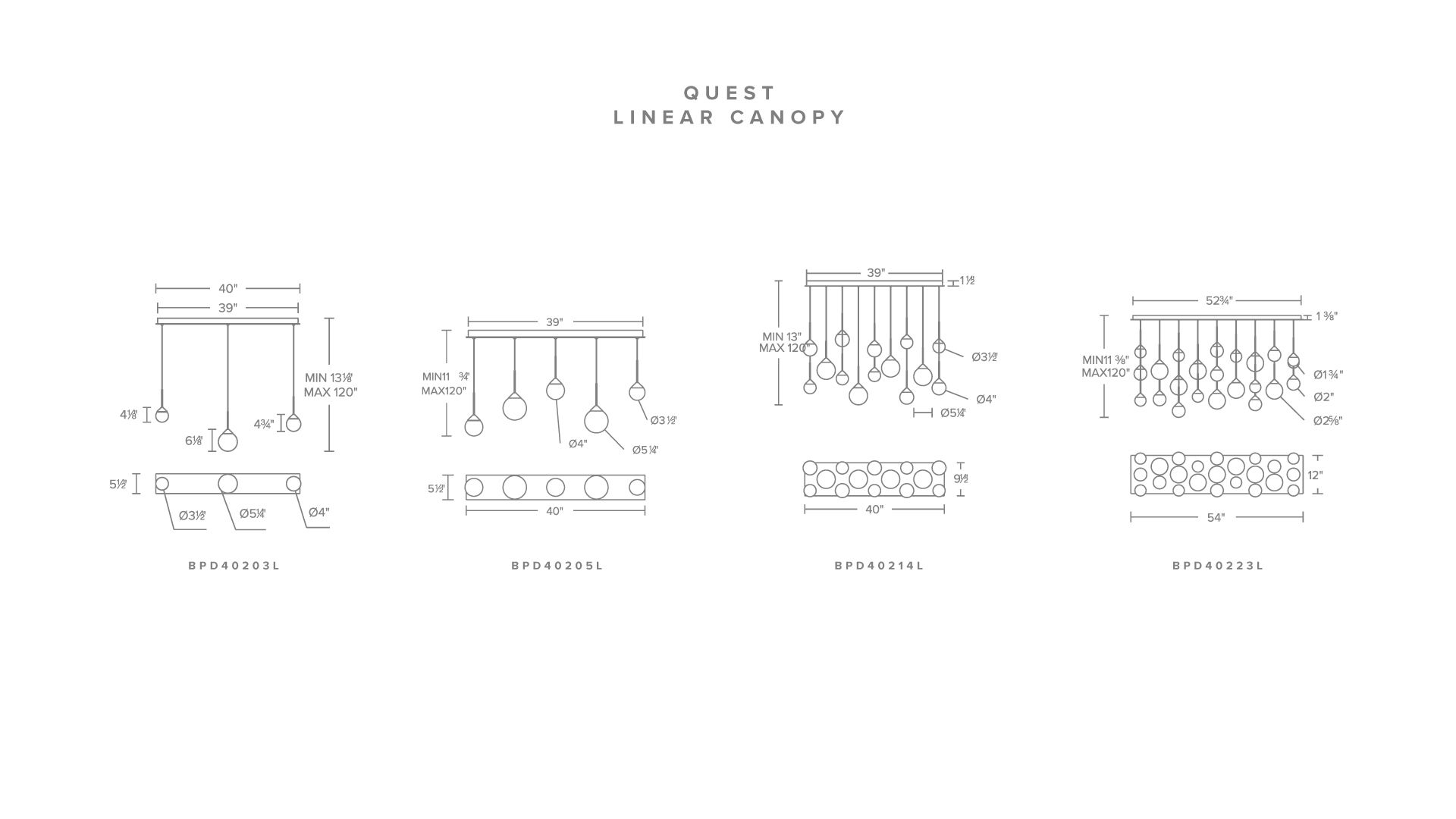 Image 6 Quest 8"H x 40"W 5-Light Crystal Multi-Light Pendant in Aged Bras more views
