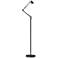 Quest Black Adjustable LED Floor Lamp