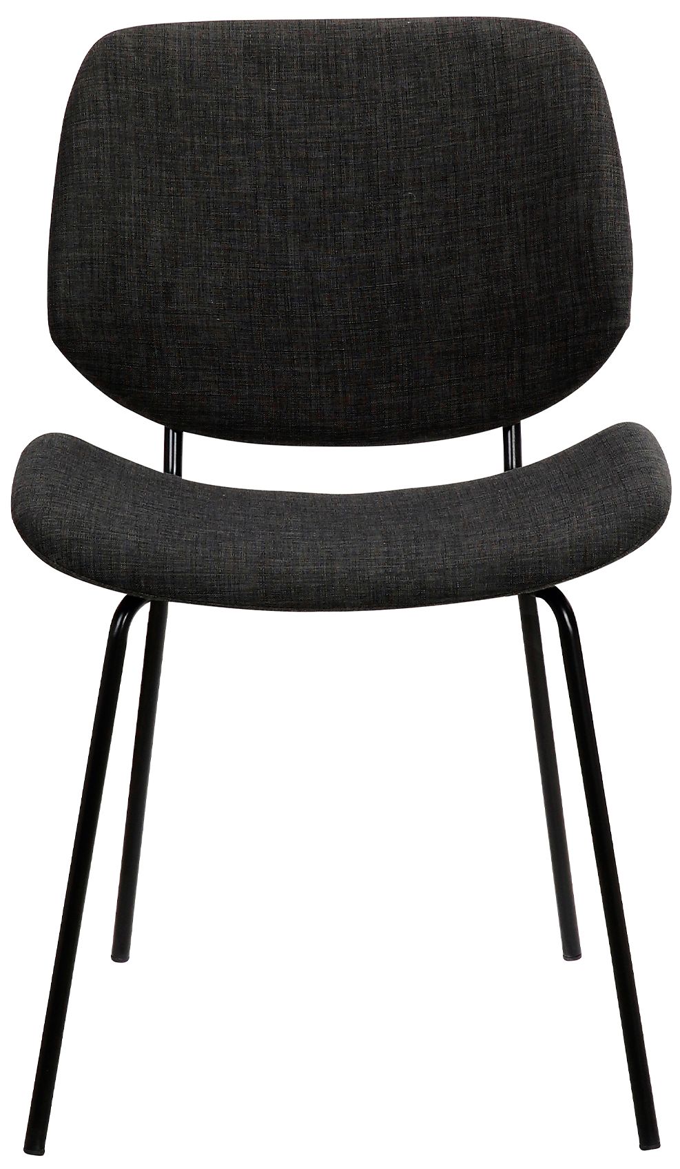 Image 2 Quest Modern Dining Accent Chair in Charcoal Upholstery more views