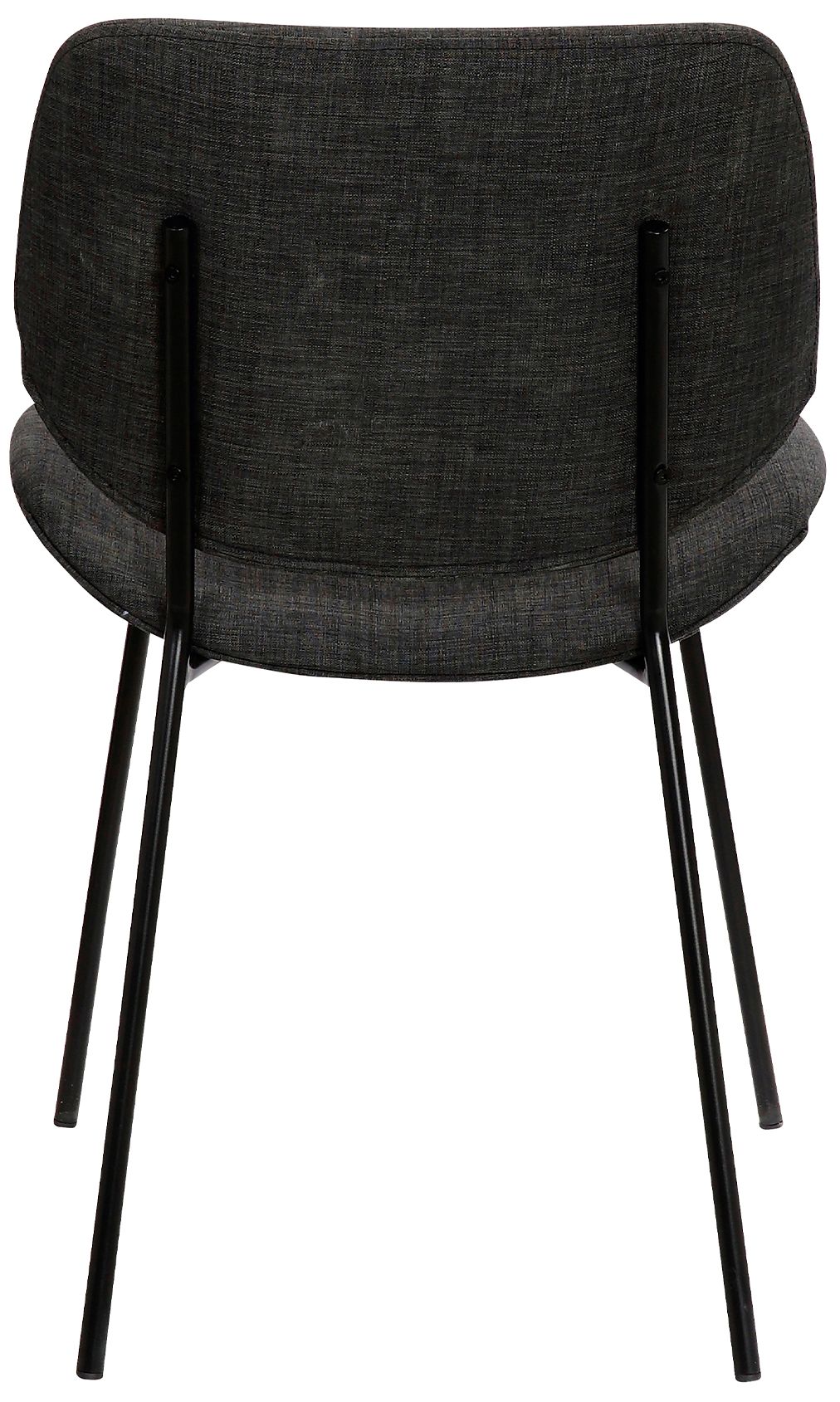 Image 5 Quest Modern Dining Accent Chair in Charcoal Upholstery more views