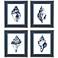 Quiet Conch 23"W x 27"H Framed Art Set of 4