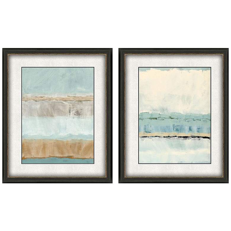 Image 1 Quiet Echoes 18"W x 22"H Framed Art Set of 2