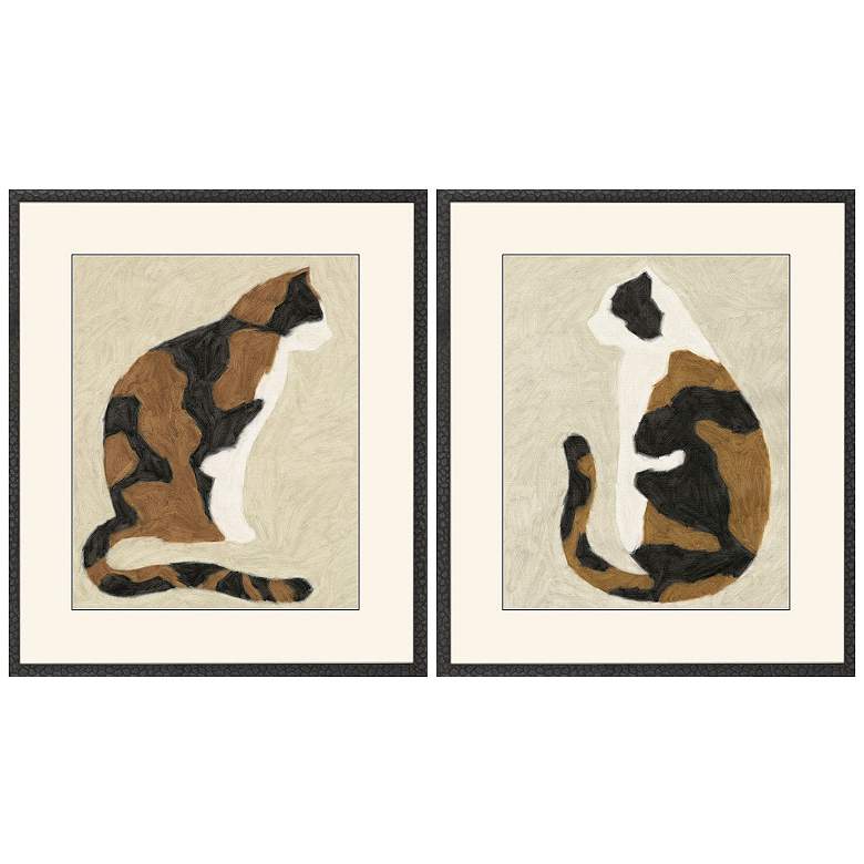 Image 1 Quiet Listener 23"W x 27"H Framed Art Set of 2
