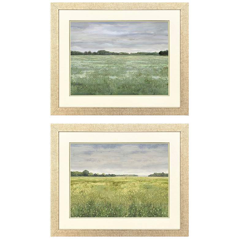 Image 1 Quiet Meadow II 34"W x 28"H Framed Art - Set of 2