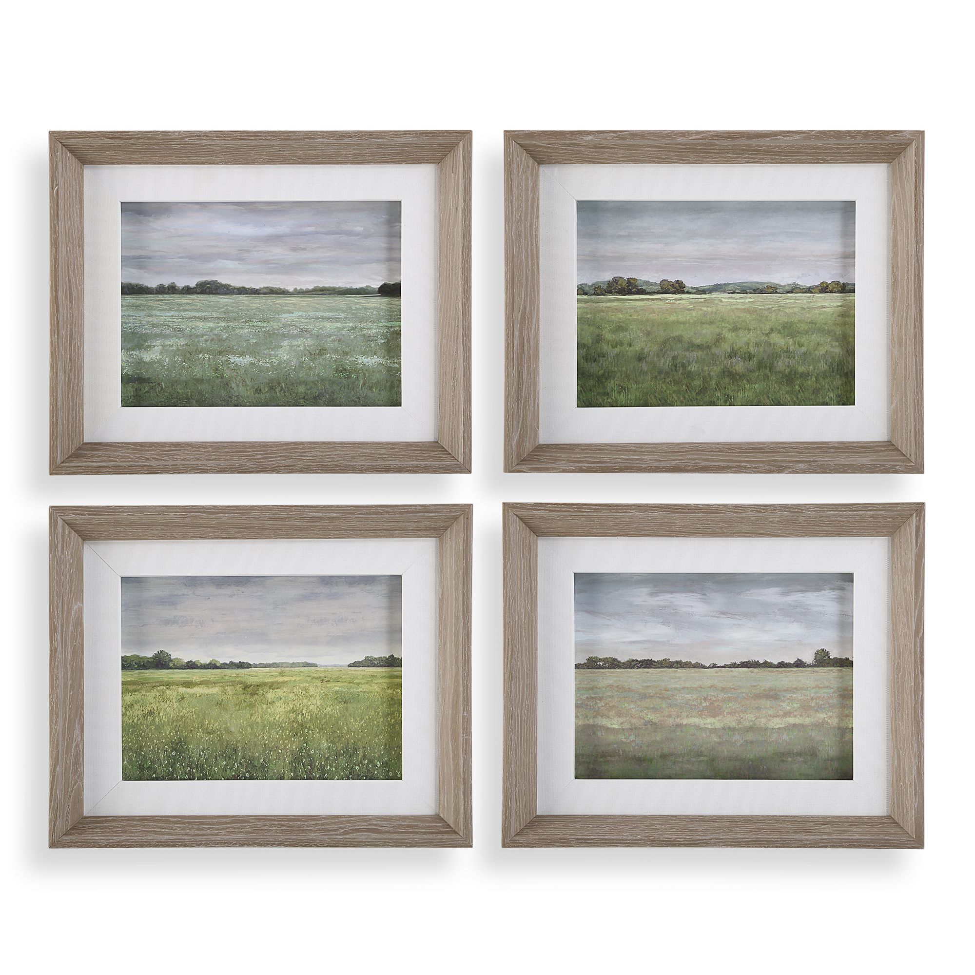 Image 2 Quiet Meadows 17" Wide 4-Piece Framed Print Wall Art Set