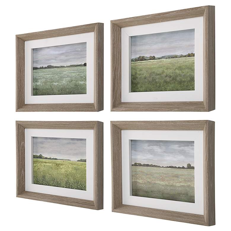 Image 3 Quiet Meadows Set of 4 Framed Prints more views