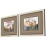 Quiet Place 27" Wide 2-Piece Giclee Framed Wall Art Set in scene