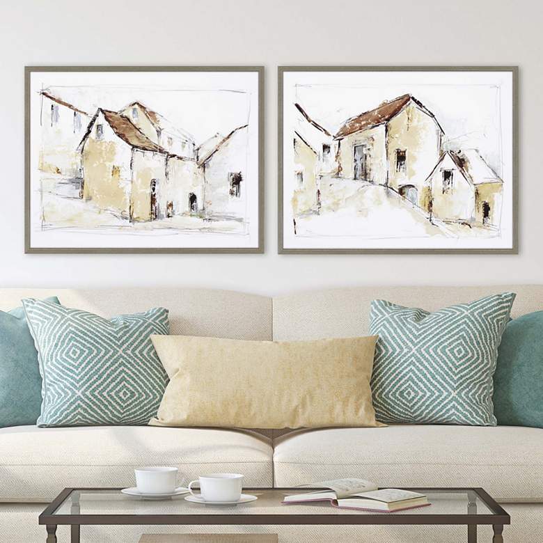 Image 1 Quiet Streets 26 inch Wide 2-Piece Framed Wall Art Set 