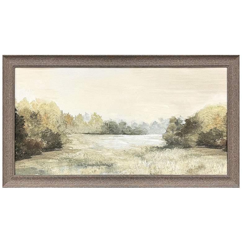 Image 1 Quiet Valley Non-Glass 35"W x 19"H Non-Glass Framed Art