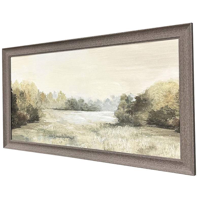 Image 3 Quiet Valley Non-Glass 35"W x 19"H Non-Glass Framed Art more views