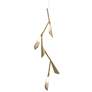 Quill 16" Wide Modern Brass Vertical LED Pendant With Modern Brass Sha