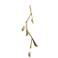 Quill 16" Wide Modern Brass Vertical LED Pendant With Modern Brass Sha