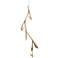 Quill 16" Wide Soft Gold Vertical LED Pendant With Soft Gold Shade