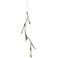 Quill 16" Wide Sterling Vertical LED Pendant With Sterling Shade