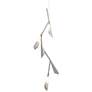 Quill 16"W Vintage Platinum Vertical LED Pendant With Platinum Shade