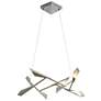Quill 33.9" Wide Sterling Horizontal LED Pendant With Sterling Shade