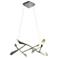 Quill 33.9" Wide Sterling Horizontal LED Pendant With Sterling Shade