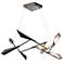 Quill 33.9"W Dark Smoke Horizontal LED Pendant With Oil Rubbed Bronze