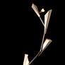 5_Quill Dark Smoke with Modern Brass LED Torchiere Floor Lamp more views