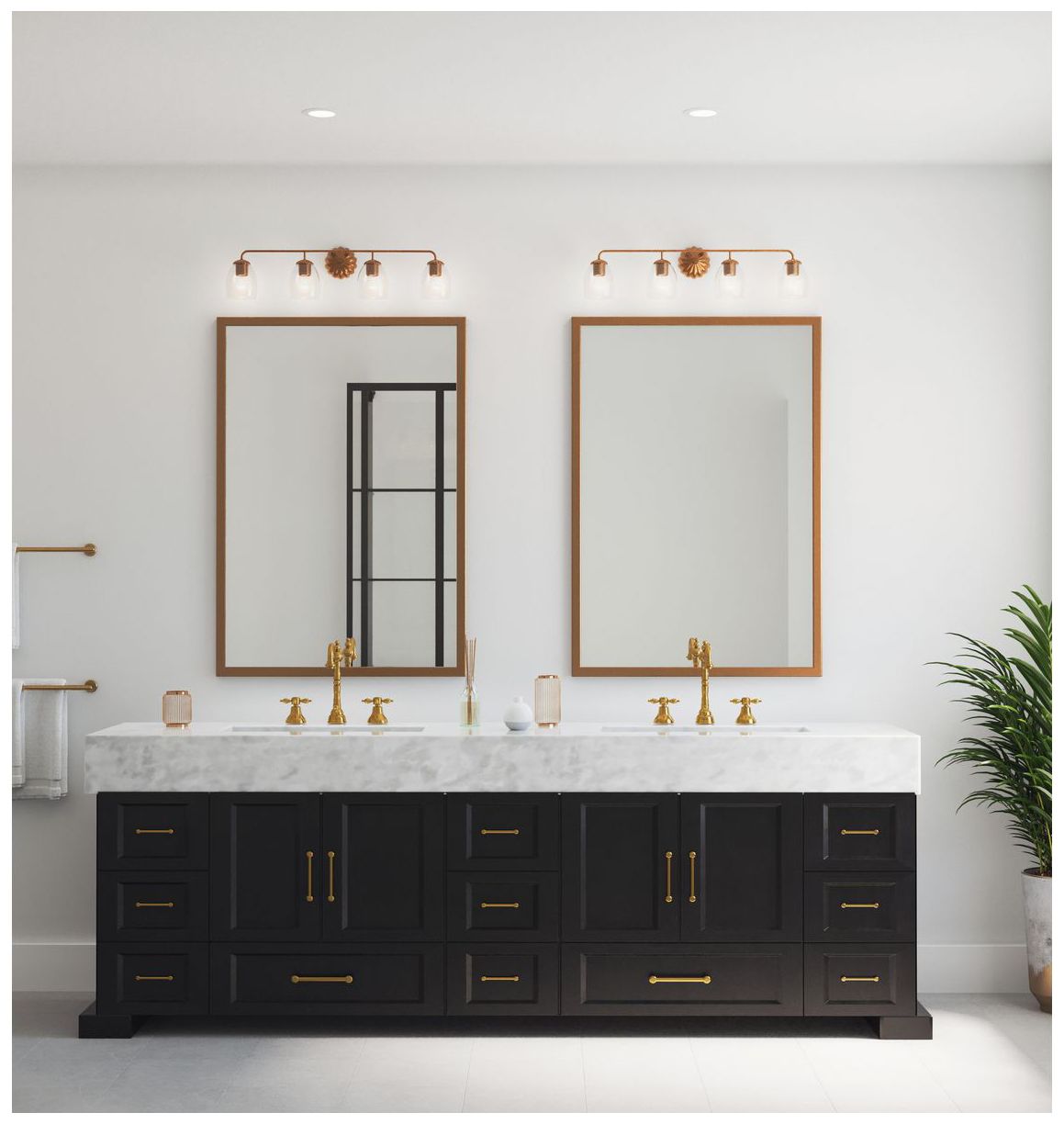 Image 2 Quillan Collection Four-Light Transitional Bath & Vanity Light more views
