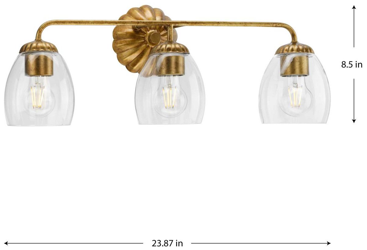 Image 4 Quillan Collection Three-Light Transitional Bath & Vanity Light more views