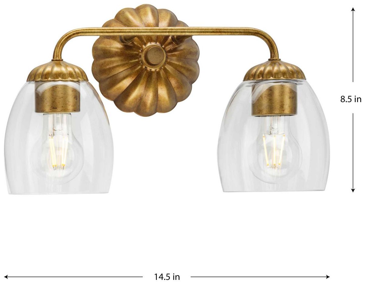 Image 4 Quillan Collection Two-Light Transitional Bath & Vanity Light more views