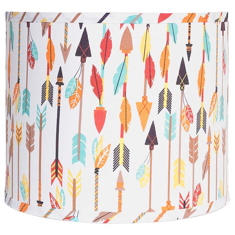 Image 1 Quills and Arrows Hardback Drum Lamp Shade 10x10x9 (Spider)