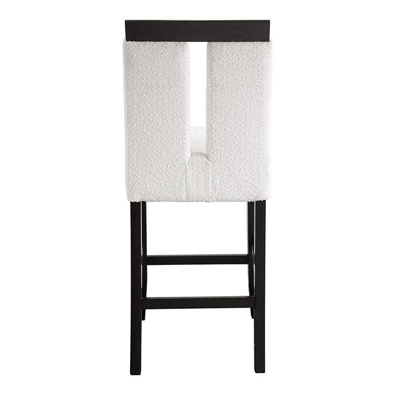 Image 7 Quincie 27" White Boucle Fabric Counter Stools Set of 2 more views