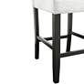 Quincie 27" White Boucle Fabric Counter Stools Set of 2