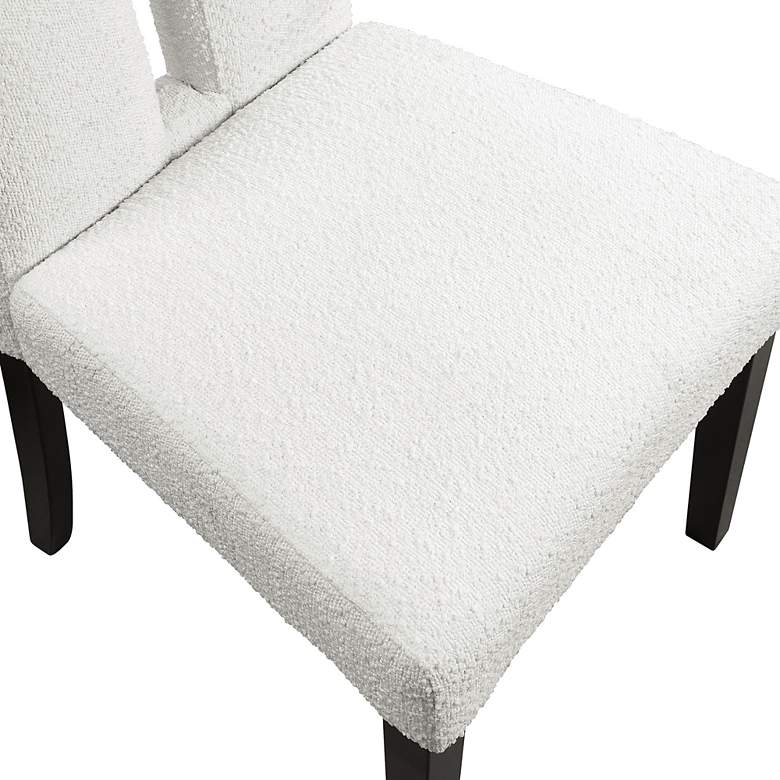 Image 4 Quincie White Boucle Fabric Side Chairs Set of 2 more views