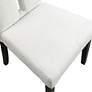 Quincie White Boucle Fabric Side Chairs Set of 2