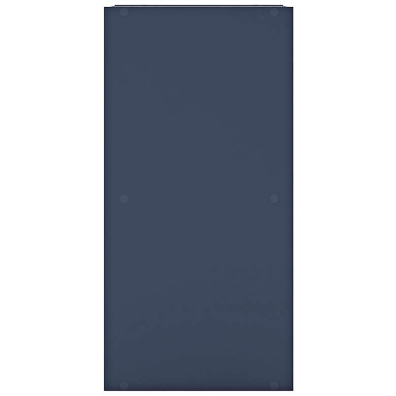 Image 3 Quincy 12" Wide Blue Wood 2-Shelf Slim Stackable Bookcase more views