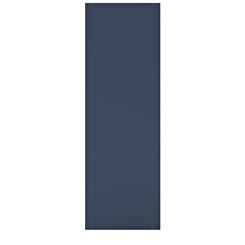 Image 3 Quincy 12" Wide Blue Wood 3-Shelf Slim Stackable Bookcase more views
