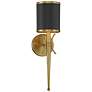 1_Quincy 18 1/2" High Matte Black Warm Brass Wall Sconce