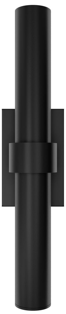 Image 2 Quincy 20"H x 4.5"W 1-Light Outdoor Wall Light in Black more views