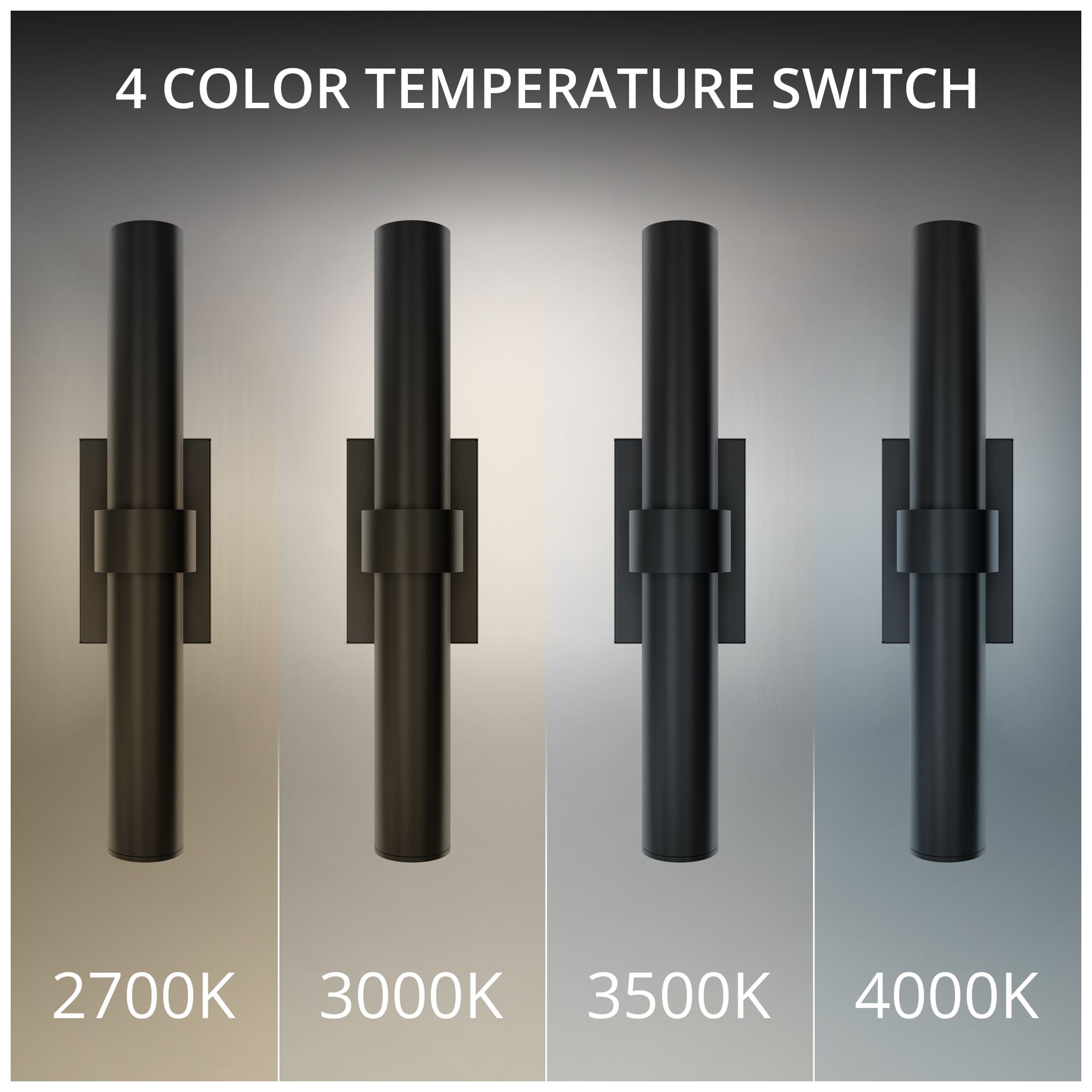 Image 4 Quincy 20"H x 4.5"W 1-Light Outdoor Wall Light in Black more views