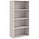 Quincy 23 1/2" Wide Greige Wood 4-Shelf Stackable Bookcase